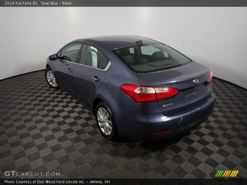 Steel Blue / Black 2014 Kia Forte EX