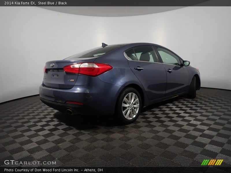 Steel Blue / Black 2014 Kia Forte EX