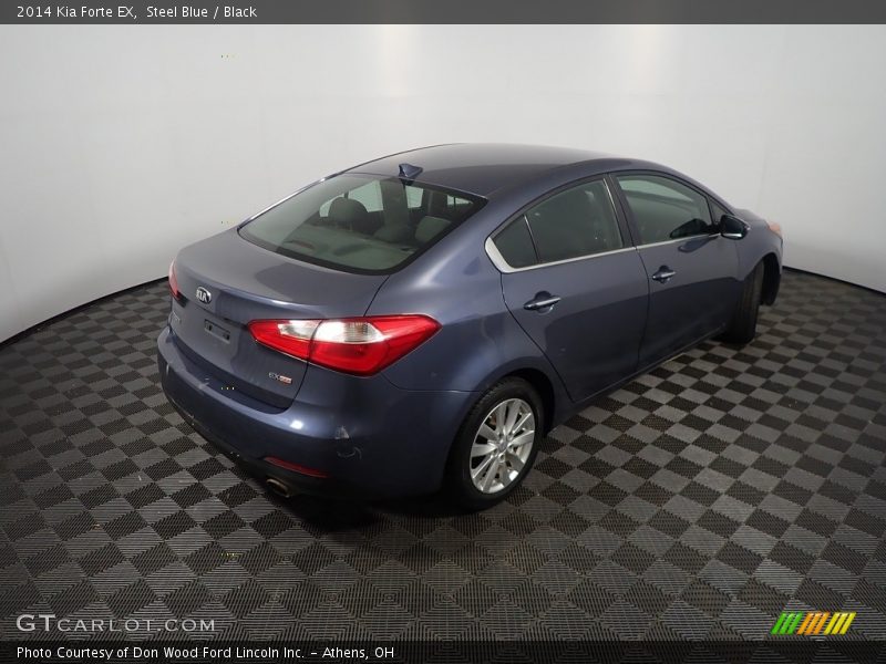 Steel Blue / Black 2014 Kia Forte EX