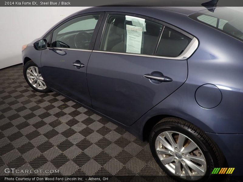 Steel Blue / Black 2014 Kia Forte EX