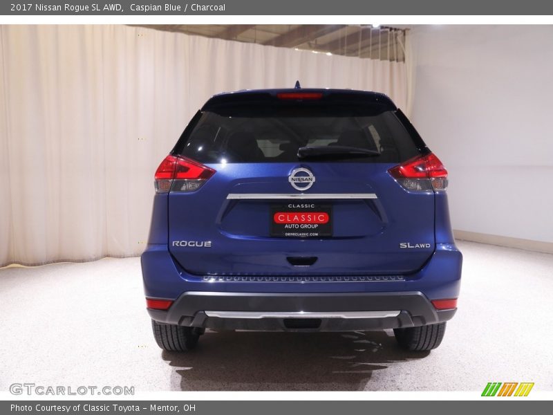 Caspian Blue / Charcoal 2017 Nissan Rogue SL AWD