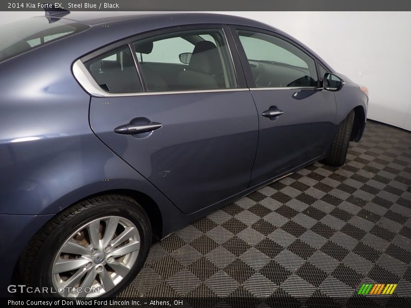 Steel Blue / Black 2014 Kia Forte EX