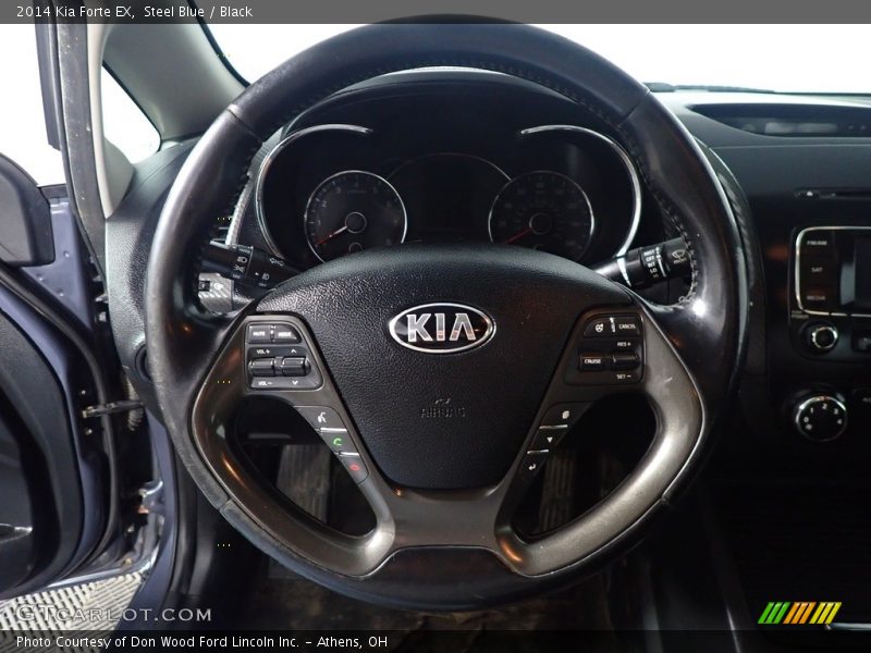 Steel Blue / Black 2014 Kia Forte EX