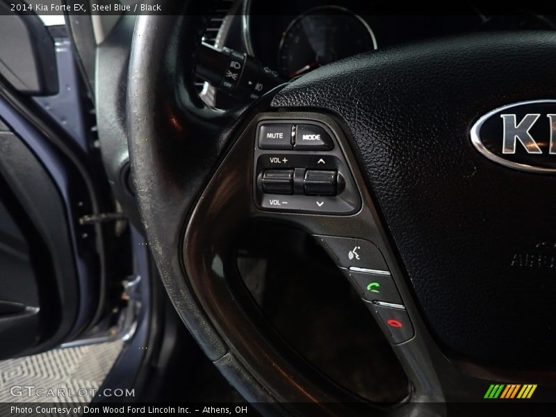 Steel Blue / Black 2014 Kia Forte EX