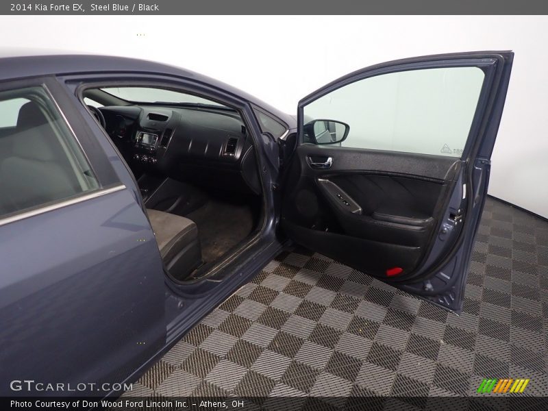 Steel Blue / Black 2014 Kia Forte EX