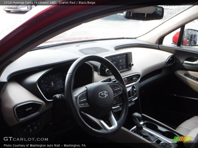 Scarlet Red / Black/Beige 2019 Hyundai Santa Fe Limited AWD