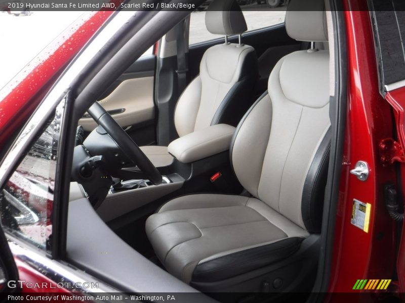 Scarlet Red / Black/Beige 2019 Hyundai Santa Fe Limited AWD
