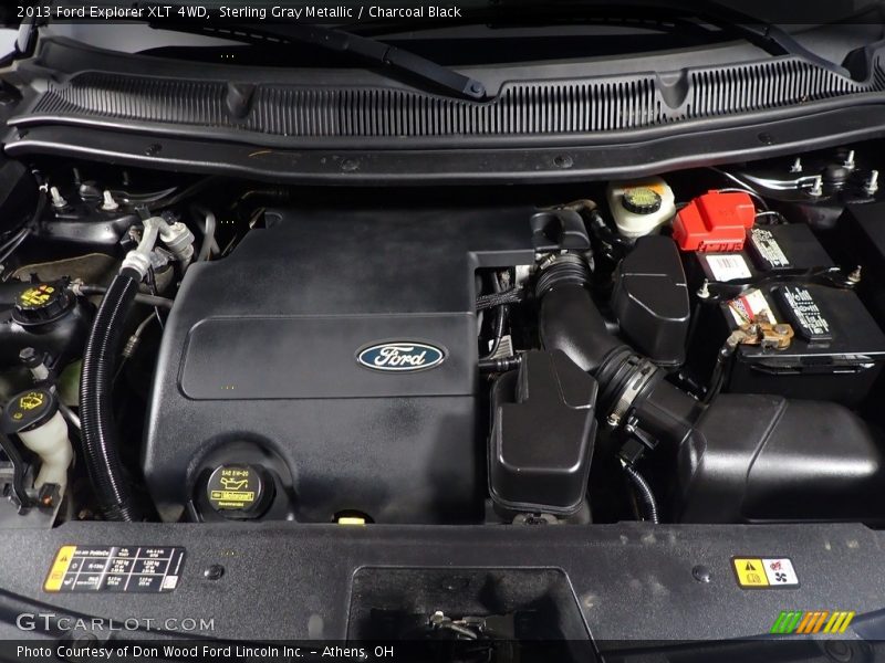 Sterling Gray Metallic / Charcoal Black 2013 Ford Explorer XLT 4WD