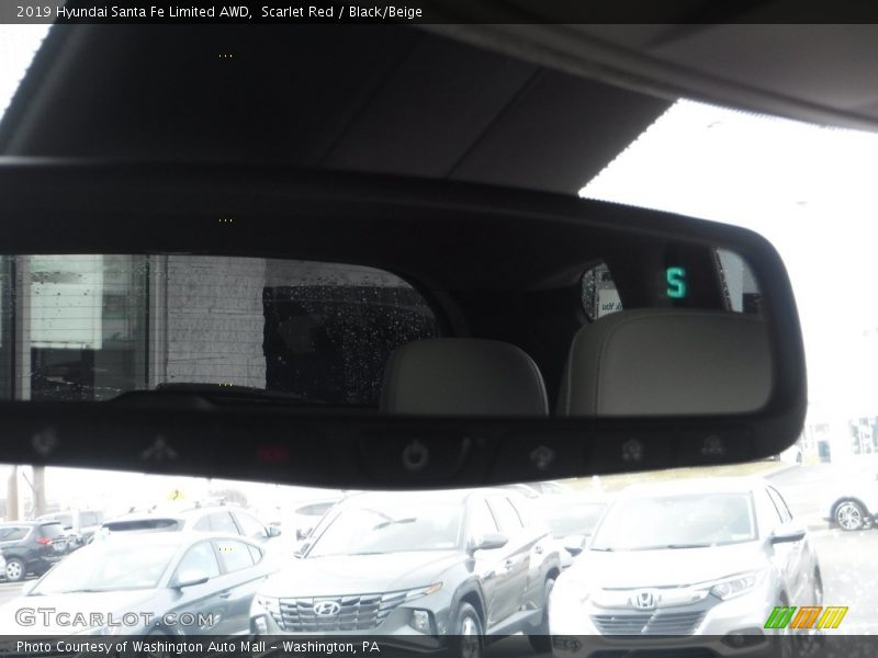 Scarlet Red / Black/Beige 2019 Hyundai Santa Fe Limited AWD