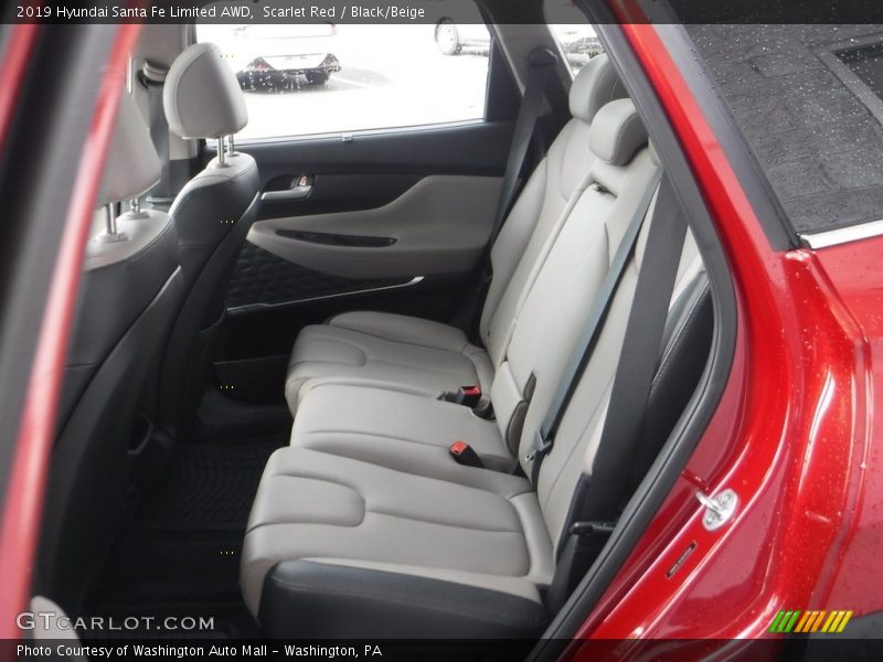Scarlet Red / Black/Beige 2019 Hyundai Santa Fe Limited AWD