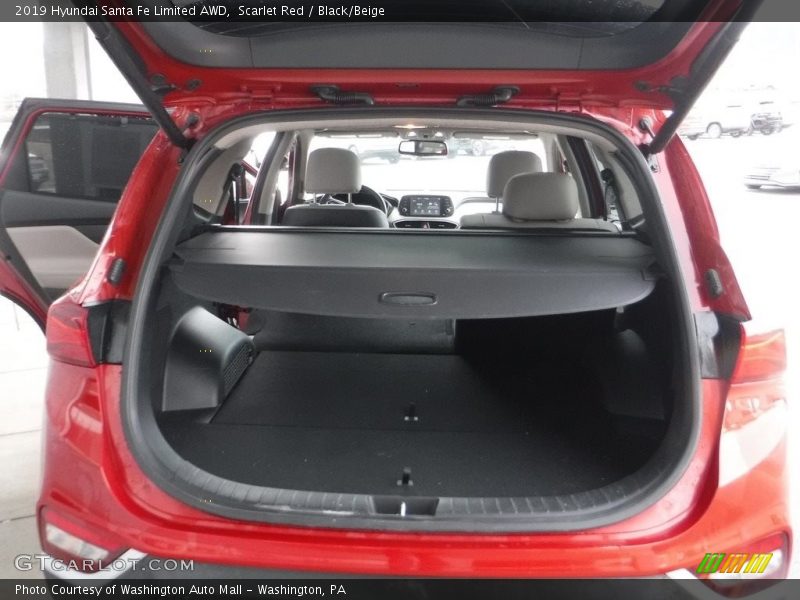 Scarlet Red / Black/Beige 2019 Hyundai Santa Fe Limited AWD