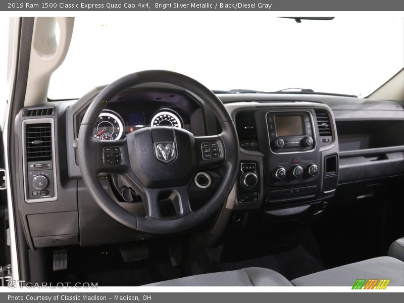 Bright Silver Metallic / Black/Diesel Gray 2019 Ram 1500 Classic Express Quad Cab 4x4