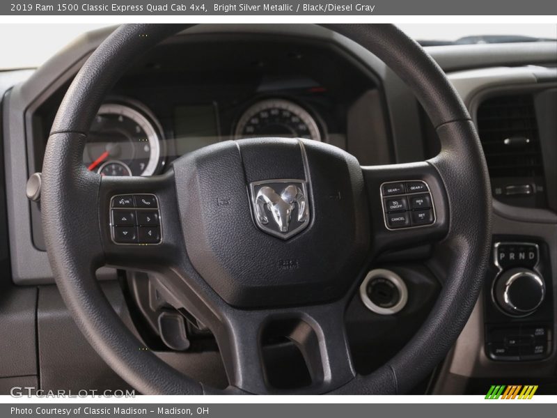 Bright Silver Metallic / Black/Diesel Gray 2019 Ram 1500 Classic Express Quad Cab 4x4