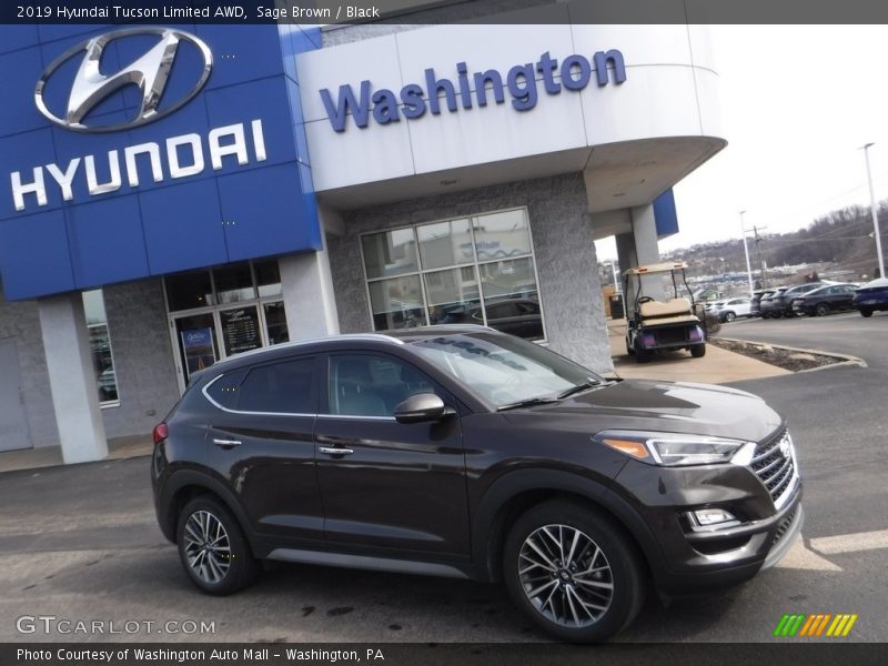 Sage Brown / Black 2019 Hyundai Tucson Limited AWD