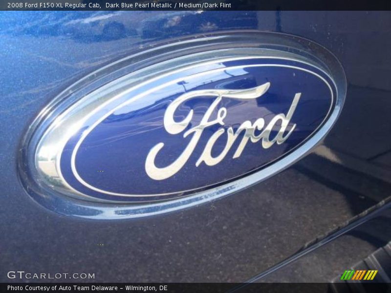 Dark Blue Pearl Metallic / Medium/Dark Flint 2008 Ford F150 XL Regular Cab