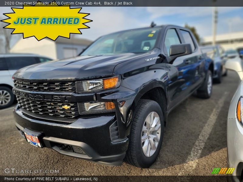 Black / Jet Black 2020 Chevrolet Silverado 1500 Custom Crew Cab 4x4