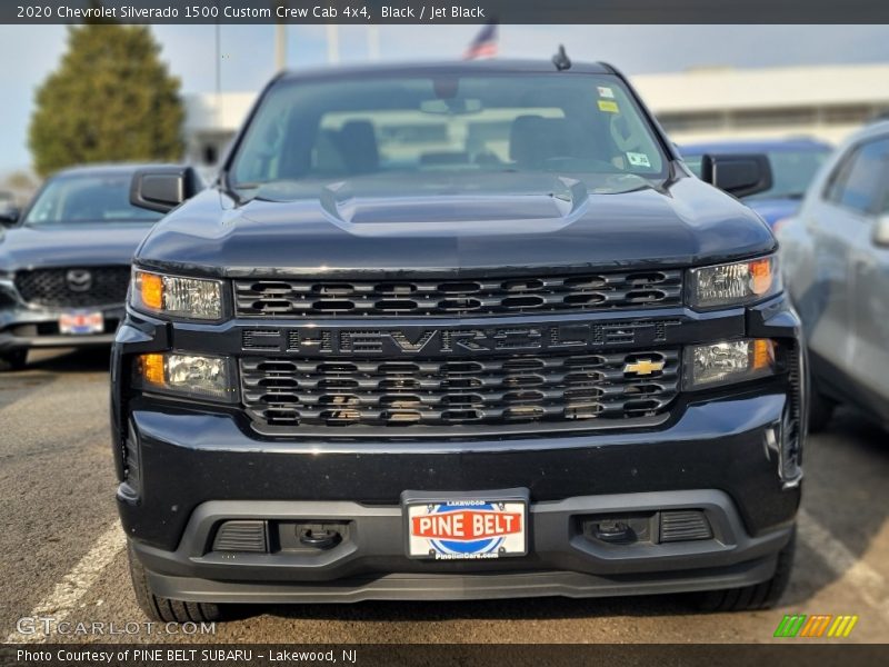 Black / Jet Black 2020 Chevrolet Silverado 1500 Custom Crew Cab 4x4