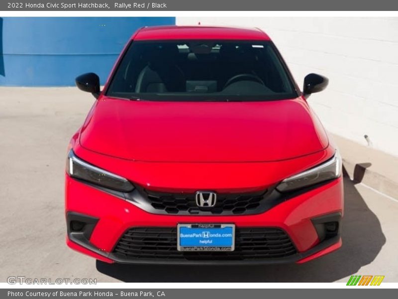 Rallye Red / Black 2022 Honda Civic Sport Hatchback