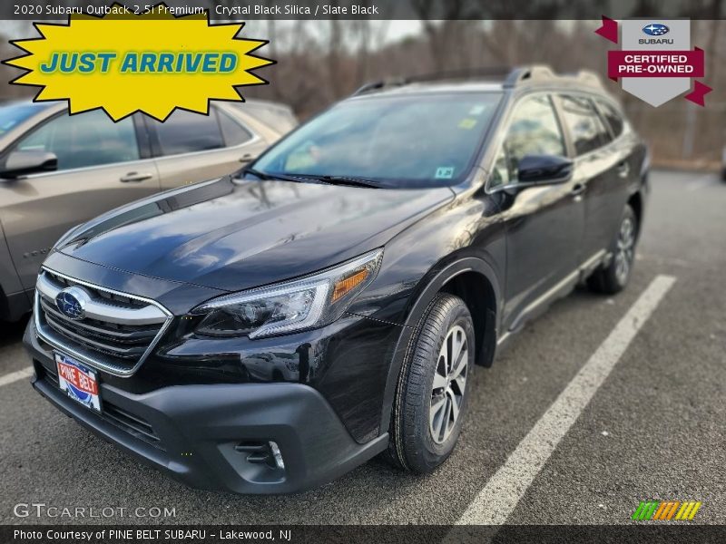 Crystal Black Silica / Slate Black 2020 Subaru Outback 2.5i Premium