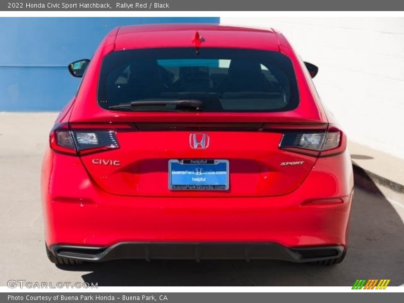 Rallye Red / Black 2022 Honda Civic Sport Hatchback