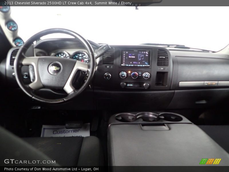 Summit White / Ebony 2013 Chevrolet Silverado 2500HD LT Crew Cab 4x4
