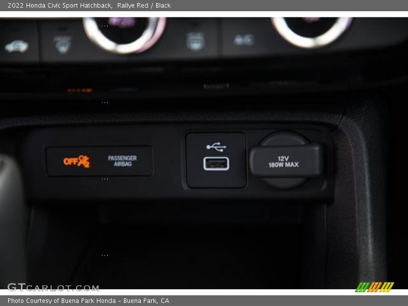 Rallye Red / Black 2022 Honda Civic Sport Hatchback