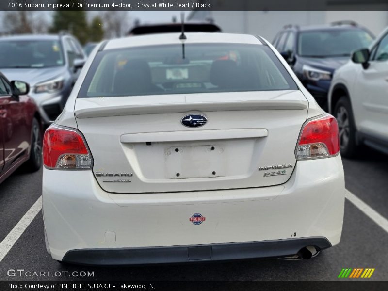 Crystal White Pearl / Black 2016 Subaru Impreza 2.0i Premium 4-door