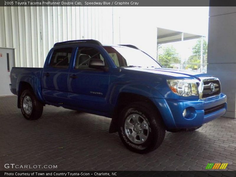 Speedway Blue / Graphite Gray 2005 Toyota Tacoma PreRunner Double Cab