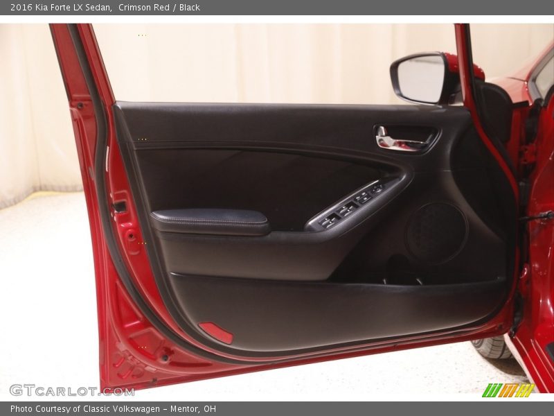 Crimson Red / Black 2016 Kia Forte LX Sedan
