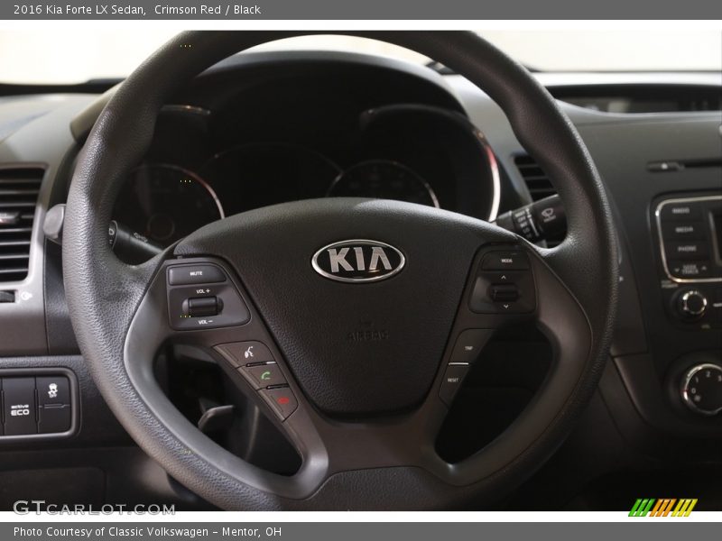 Crimson Red / Black 2016 Kia Forte LX Sedan
