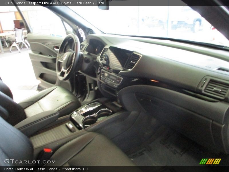 Crystal Black Pearl / Black 2019 Honda Passport Elite AWD