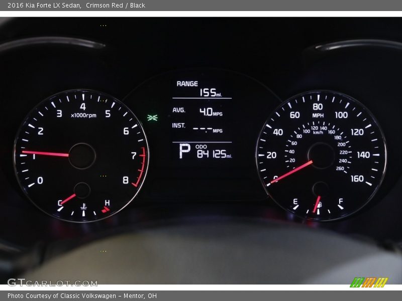 Crimson Red / Black 2016 Kia Forte LX Sedan