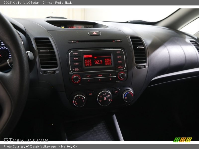 Crimson Red / Black 2016 Kia Forte LX Sedan