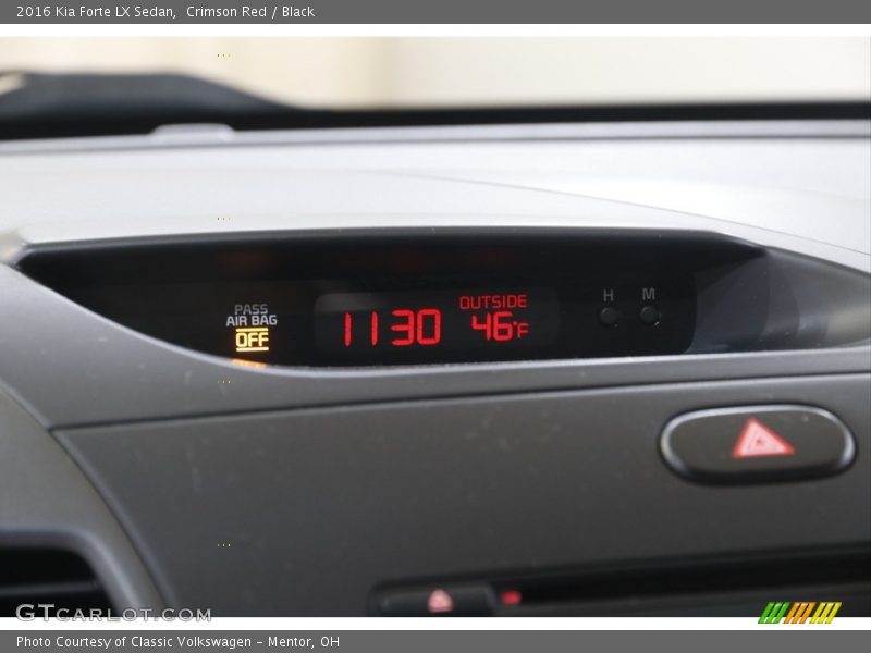 Crimson Red / Black 2016 Kia Forte LX Sedan