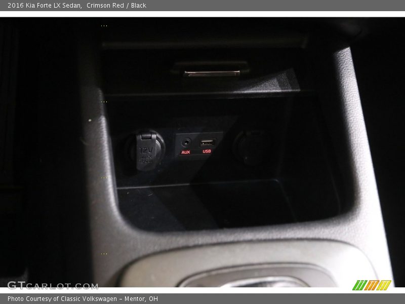Crimson Red / Black 2016 Kia Forte LX Sedan
