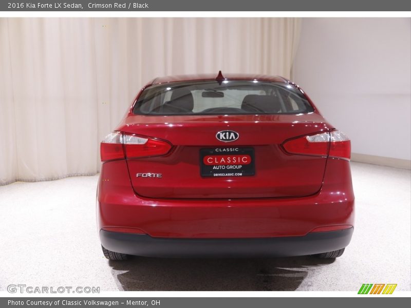 Crimson Red / Black 2016 Kia Forte LX Sedan