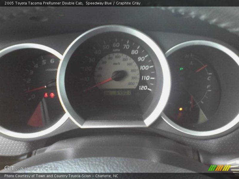 Speedway Blue / Graphite Gray 2005 Toyota Tacoma PreRunner Double Cab