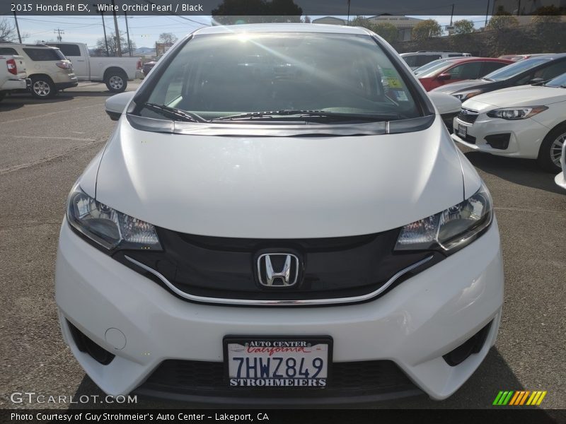 White Orchid Pearl / Black 2015 Honda Fit EX