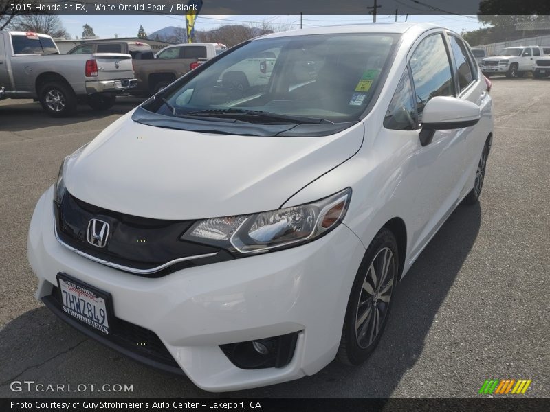 White Orchid Pearl / Black 2015 Honda Fit EX