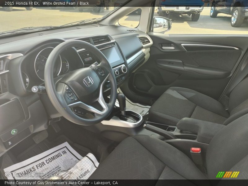 White Orchid Pearl / Black 2015 Honda Fit EX