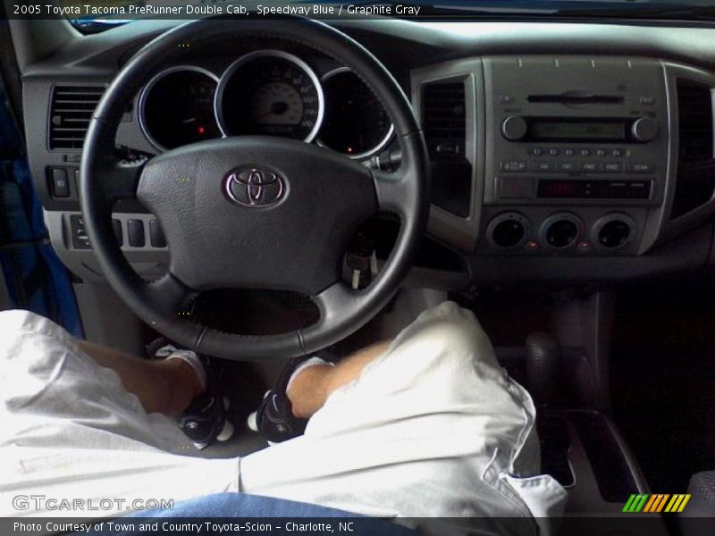 Speedway Blue / Graphite Gray 2005 Toyota Tacoma PreRunner Double Cab