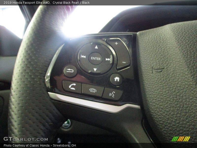Crystal Black Pearl / Black 2019 Honda Passport Elite AWD