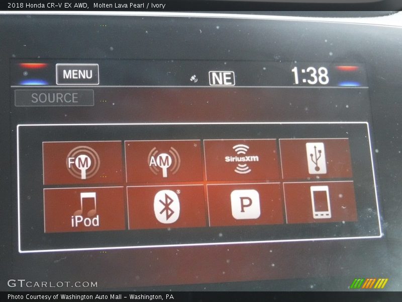 Molten Lava Pearl / Ivory 2018 Honda CR-V EX AWD