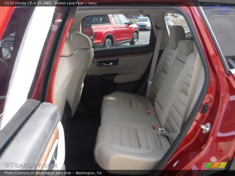 Molten Lava Pearl / Ivory 2018 Honda CR-V EX AWD