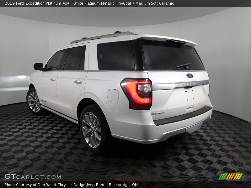White Platinum Metallic Tri-Coat / Medium Soft Ceramic 2019 Ford Expedition Platinum 4x4