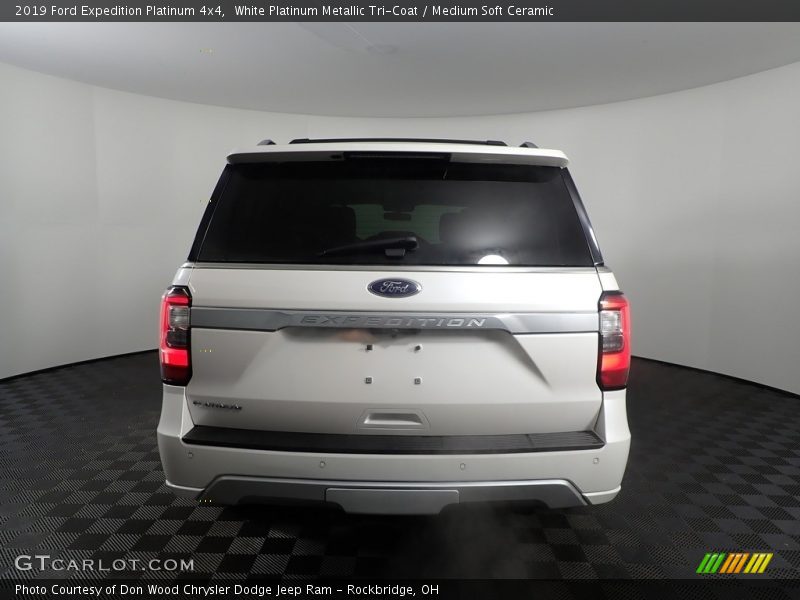 White Platinum Metallic Tri-Coat / Medium Soft Ceramic 2019 Ford Expedition Platinum 4x4