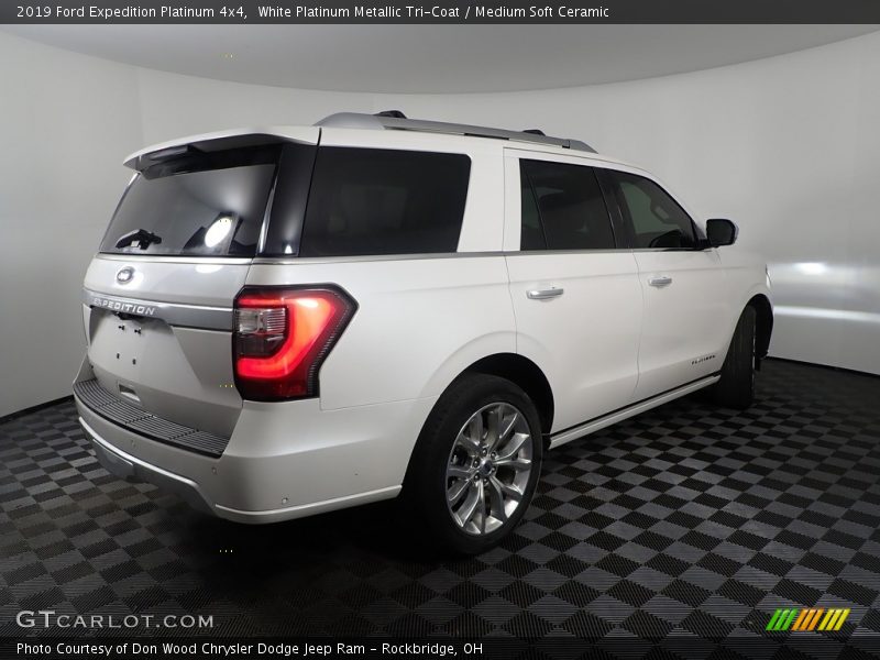White Platinum Metallic Tri-Coat / Medium Soft Ceramic 2019 Ford Expedition Platinum 4x4
