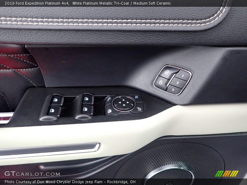 White Platinum Metallic Tri-Coat / Medium Soft Ceramic 2019 Ford Expedition Platinum 4x4