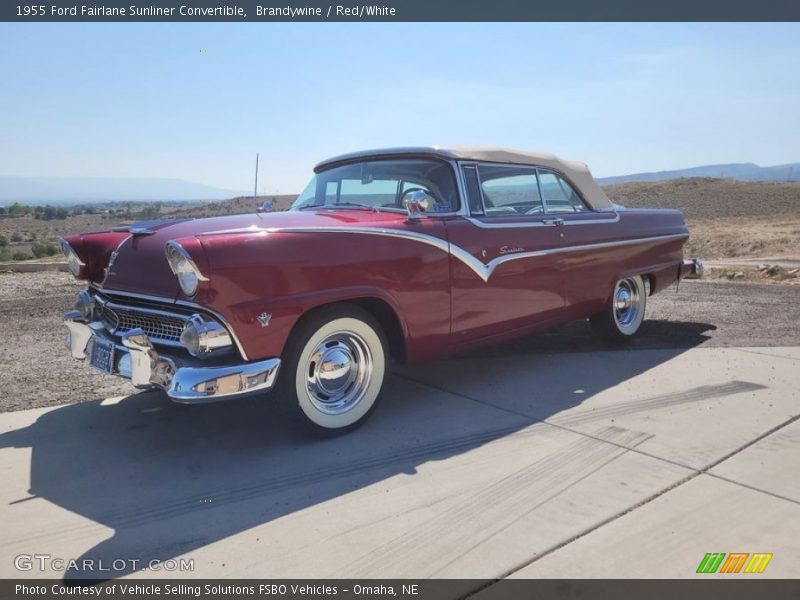 Front 3/4 View of 1955 Fairlane Sunliner Convertible