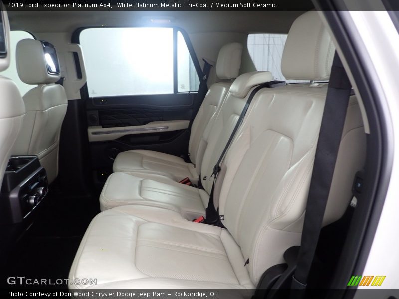 White Platinum Metallic Tri-Coat / Medium Soft Ceramic 2019 Ford Expedition Platinum 4x4